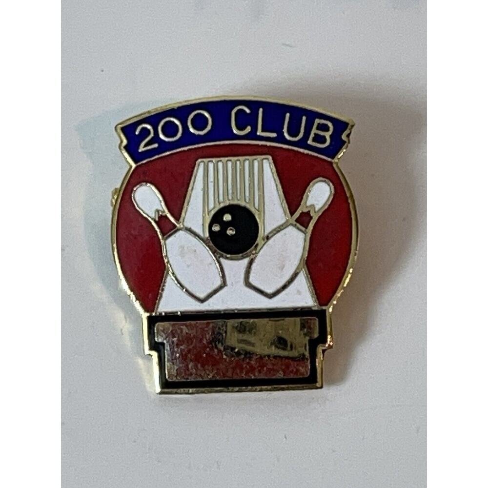 Vintage 200 Club Bowler Bowling 1” Inch Pin‎